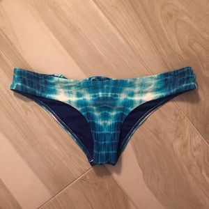 Blue Tie Dye Ripcurl Crochet Bikini Bottom